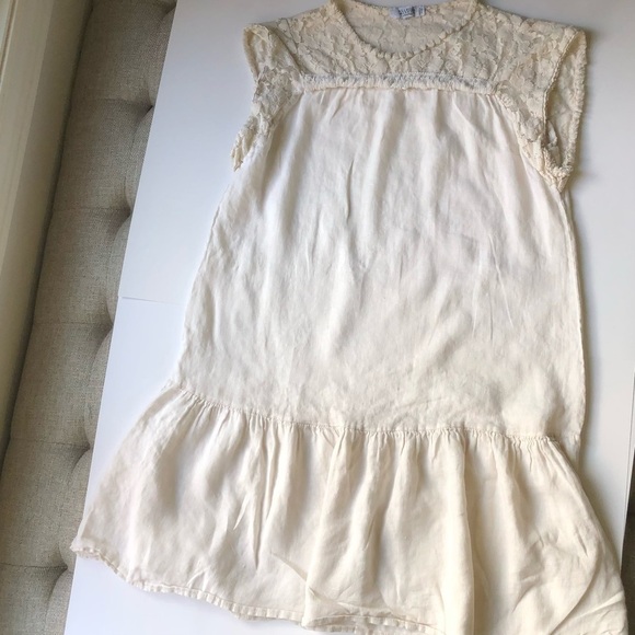 Allegra Masetti Firenze beige linen dress size S made in Italy - Picture 5 of 8